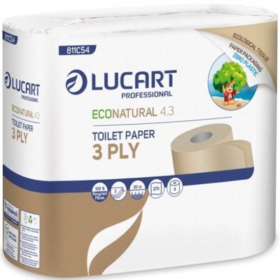 SUPEREKOLOGICZNY Papier toaletowy Lucart 4 rolki