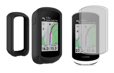 Etui Silikonowe ochronne do nawigacji GARMIN EDGE EDGE Explore 2 + 2 szkła