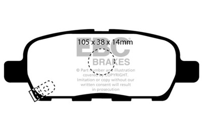 КОЛОДКИ ЗАД EBC GREEN STUFF NISSAN QAUSHQAI J10 | SUZUKI GRAND VITARA DP219