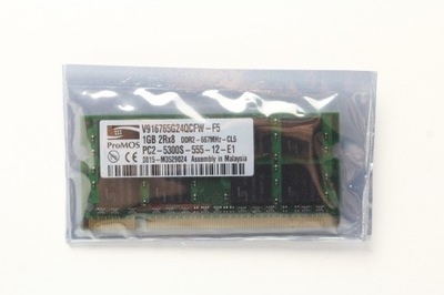NOWA PAMIĘĆ RAM PROMOS 1GB 2RX8 PC2-5300S