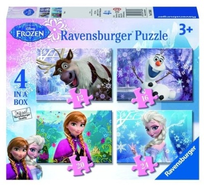 PUZZLE 4W1 KRAINA LODU, RAVENSBURGER