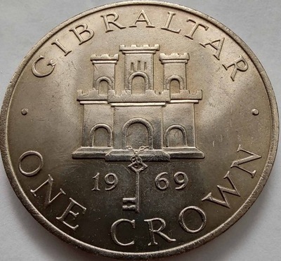 1244 - Gibraltar 1 korona, 1969