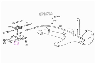 Кронштейн тросів гальма mercedes w638 a6384200386 фото №1