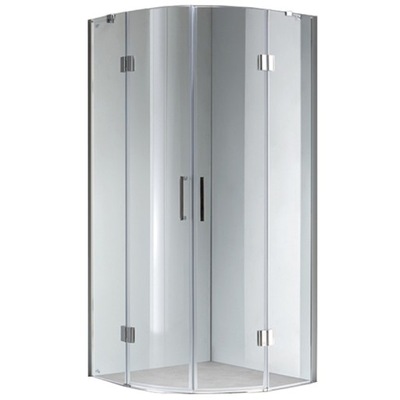 KABINA PRYSZNICOWA PÓŁOKRĄGŁA KZ92B CHROM 90x90 CM