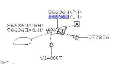 Омивач фара subaru impreza xv 12-17 фото №1