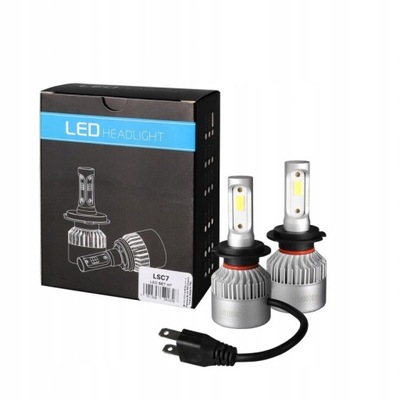 КОМПЛЕКТ LED (СВЕТОДИОД ) H7 12V 10000IM 6500K MTECH/ LSC7