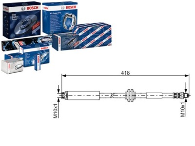 Bosch шланг тормозной c23643980a 24512403903 172 фото №1