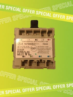 Модуль двері mercedes a1679008311 фото №1