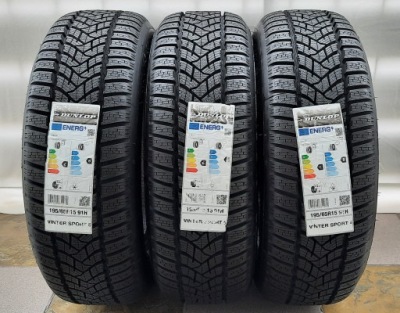 3X ШИНА ЗИМНЯЯ DUNLOP WINTER SPORT 5 195/65 R15 91H 2022R. НОВАЯ 