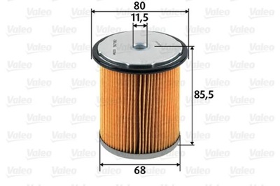 FILTRO COMBUSTIBLES CITROEN XANTIA 2.1TD /VALEO  