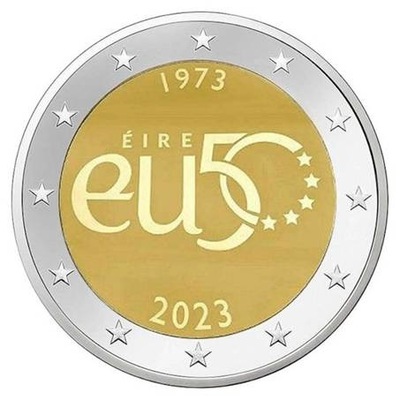 2 Euro 2023 -Irlandia (50.lat w Unii Europejskiej)