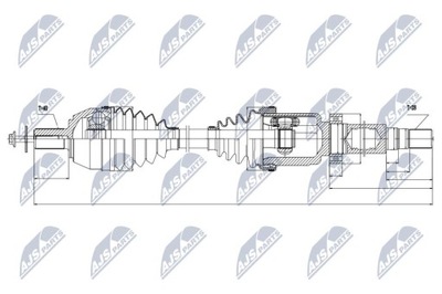 NTY NPW-VV-024 SHAFT DRIVING  