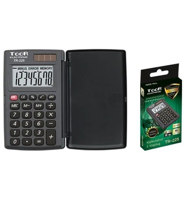 Kalkulator kieszonkowy z klapką TOOR TR-225