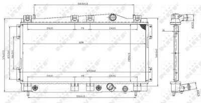 RADUADOR SISTEMA DE REFRIGERACIÓN DEL MOTOR 53955  