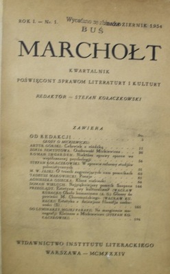 Marchołt nr 1 1935r