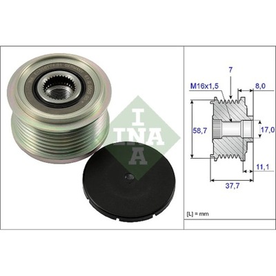 ALTERNADOR - EMBRAGUE JEDNOKIERUNKOWE INA 535 0128 10  