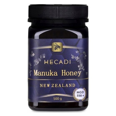 MIÓD MANUKA HECADI MGO 550+ 500G ORYGINALNY MOCNY