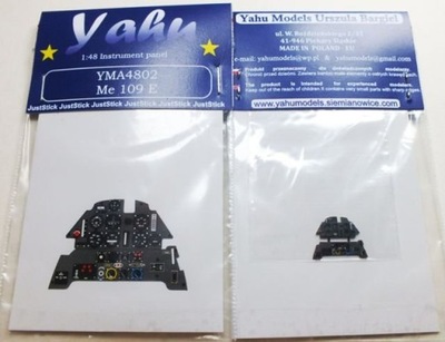 Yahu Models YMA4802 1/48 Me 109 E (Eduard)