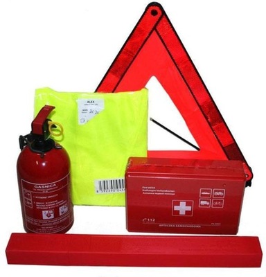 SET AUTO FIRST AID KIT EXTINGUIDHER VENT WINDOW KAMIZ  