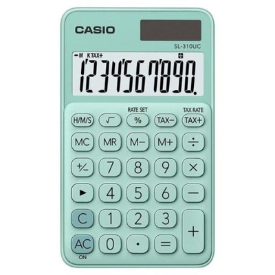 Casio Kalkulator SL 310 UC GN, turkusowa, 10 miejs