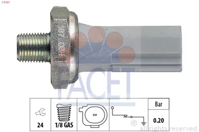 FACET 7.0187 ВЫКЛЮЧАТЕЛЬ ДАВЛЕНИЯ МАСЛА