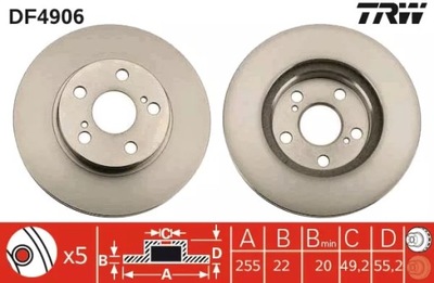 ДИСК HAM. TOYOTA P. PRIUS 03-09