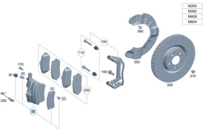 Оригинальный суппорт тормозной правый перед mercedes w118 w177 w247 фото №1