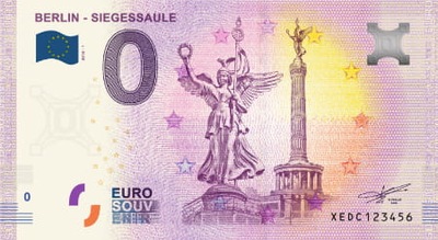 0 Euro - Berlin Siegessaule - Niemcy - 2018