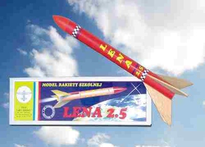 Rakieta Lena 2,5 - model rakiety z taśmą hamującą