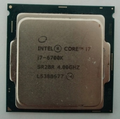 Intel Core I7 6700K 4x4 GHz