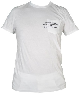 LEE t-shirt WHITE summer POCKET T _ L 40