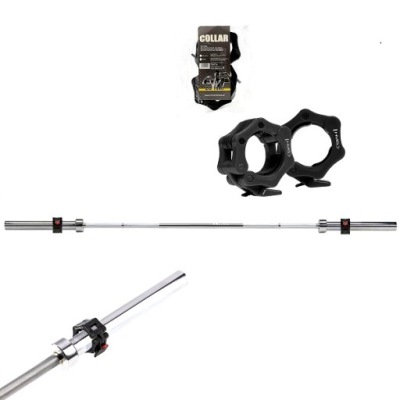 Gryf Prostyy Olimpijski 20 KG 2200MM GOP220 PRO Zaciski Lock HMS