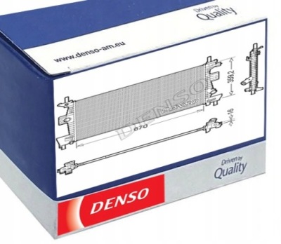 Радиатор двигателя wody жидкость охлаждающий denso do ford grand 1.6 ti фото №1
