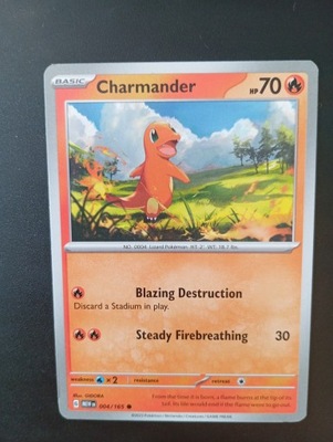 Charmander Pokemon 151 2023 rok 004/165 POKEMON TCG