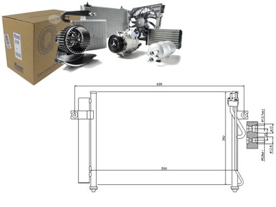 KONDENSATORIUS KONDICIONAVIMO HYUNDAI GETZ 1.5D 03.03-06. 