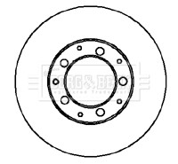 BORG & BECK BBD5064 ДИСК ГАЛЬМІВНИЙ ЗАД