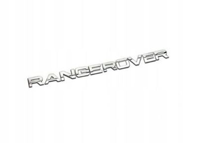 EMBLEMA LOGOTIPO INSCRIPCIÓN RANGE ROVER - PLATEADO LUSTRE  