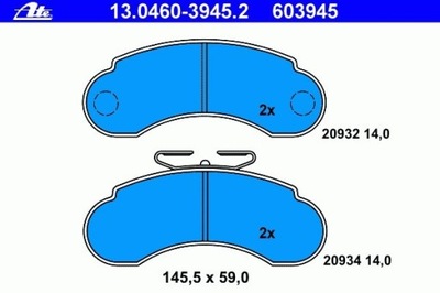 ZAPATAS HAMULC. DB MB100 87-96  