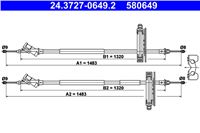 ATE CABLE HAM.FORD FOCUS 98- BEBEN FORD FOCUS I 98-  