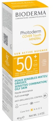 Bioderma Photoderm Cover Touch Mineral SPF 50 Very light 40g