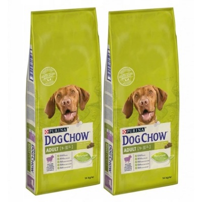 PURINA DOG CHOW ADULT JAGNIĘCINA 2 x 14kg