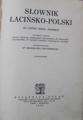 Słownik Łacińsko Polski do użytku szkół
