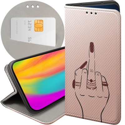 ETUI Z KLAPKĄ DO OPPO A38 4G WZORY FUCK YOU FUCK OFF FUTERAŁ POKROWIEC CASE