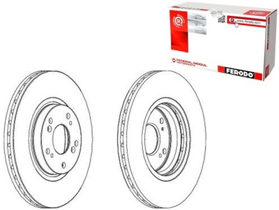 DISKAI STABDŽIŲ FERODO 45251SEAE30 DSK2463 600440 