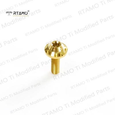 TITANIUM BOLTS M5X15(OD=12) CNC HEAD SCREW FOR BIKE MOTOCIKLAS AND C~17756 