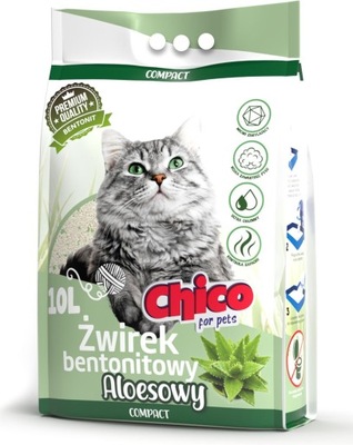 CHICO Żwirek bentonitowy Compact Aloes 10l