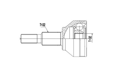 Шарнір zew. fiat freemont 11- przedni/tylny фото №1
