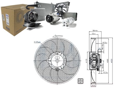 FAN RADIATOR (WITH OBUDOWA) CITROEN BERLINGO - milautoparts-fr.ukrlive.com