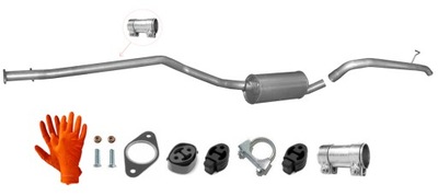 Ford tourneo connect 1.8 tdi/tdci 55-66kw 2004-8/2006 swb гаситель + труба фото №1