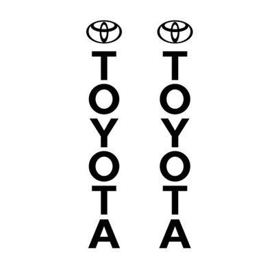 PEGATINAS BASTIDOR WIDLOWY MÁSTIL TOYOTA CON LOGOTIPO 75 CM  